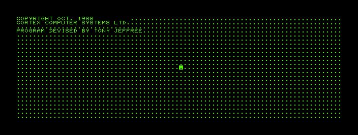 Game of Life game screenshot for Commodore PET